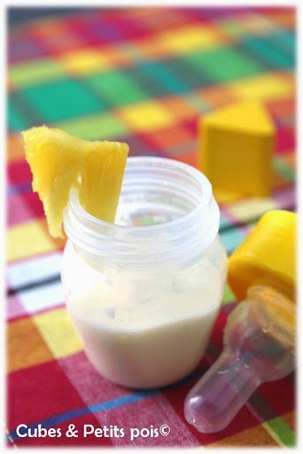 Recette De Smoothie A L Ananas Pour Bebe Cubes Petits Pois