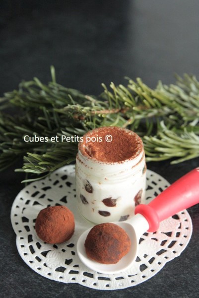 Laitage Pour Bebe Aux Truffes En Chocolat Noir Maison Cubes Petits Pois