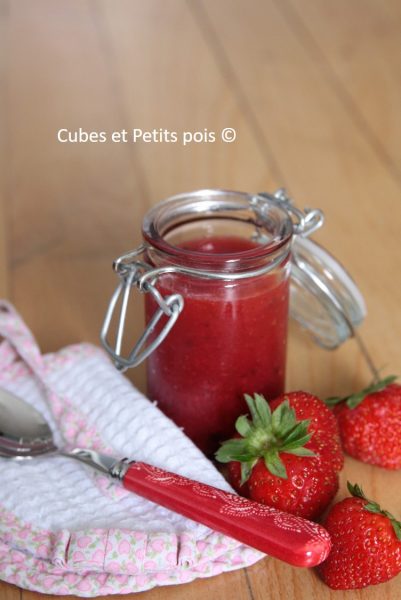 Soupe De Fraise Au Basilic Pour Bebe Cubes Petits Pois