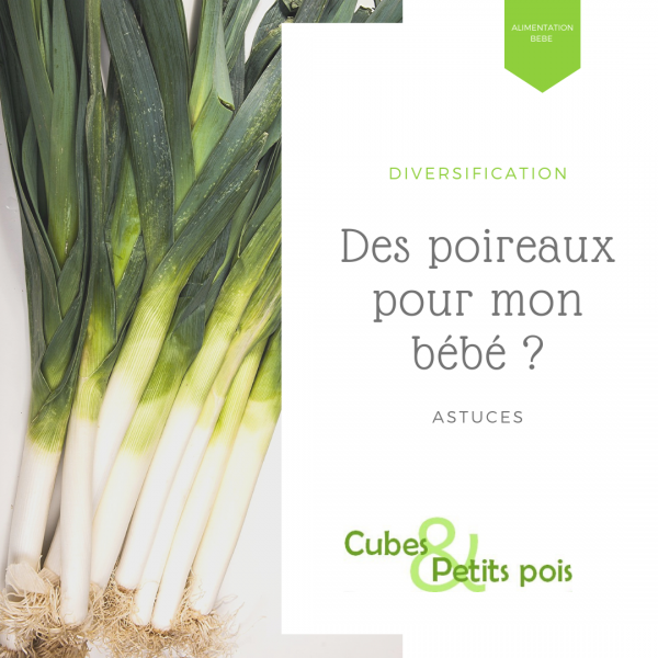 Poireau Pour Bebe Diversification Alimentaire Et Cuisine Cubes Petits Pois